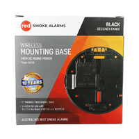 Red Smoke Alarms RWBB | Black Wireless Base for 240v smoke alarms additional image