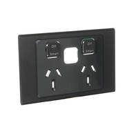 Clipsal Iconic STLY S3025CSC-SH | Connected Socket (3025CSC) | Silver Shadow (SKIN ONLY) additional image