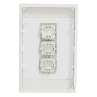 Clipsal Iconic STYL S3043C-CE | 3 Gang Switch Cover Plate | Crowne | (Skin Only) additional image