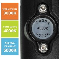 SAL SE7071-15TC2BK | 15W LED Floodlight Starpad II Black IP65 IK07 | Tri Colour 3000K-4000K-5000K additional image
