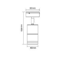 SAL SE7123TC-BK | Bondi Adjustable 4W IP65 Tri-Colour LED Wall Light | Black additional image