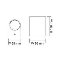 SAL SE7133TC-BK | ETON LED 4W Tri-Colour Wall Light | Black additional image