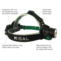 SAL SHL008 | LED Head Lamp/Torch Rechargeable additional image
