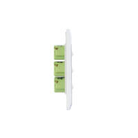 Snow Leopard SNSWV6GWW | 6 Gang Light switch | 16AX/20Amp 250v | Glass Look additional image