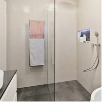 Thermogroup SR17M | Thermorail Ladder 8 Straight/Round Heated Towel Rail 65W 400x1120x122mm | Stainless Steel additional image
