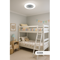 CLA VIFTU1 | Surface Mounted DC Ceiling Fan With LED Tri-CCT Light | Low Profile additional image