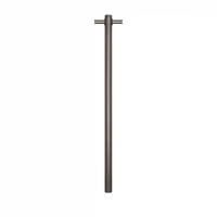 Thermogroup VS900HGM | Thermorail Straight Round Vertical Heated Towel Rail | Gun Metal additional image