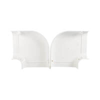 100mm Bend 90°­ Flat AC Duct Cover | Air Conditioning Duct | Asuka W100FE90 additional image