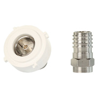 Hager WBMTV75PF-MW | TV Outlet Socket Mech PAL to F Type Connector | Matte White additional image