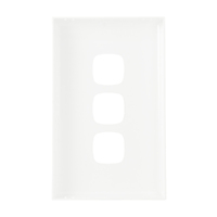 HPM XLP770/3PLWE | Excel 3 Gang Light Switch Cover | White additional image