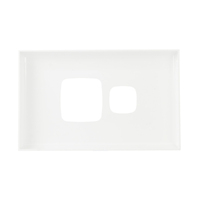 HPM XLP787PLWE | Excel 1 Gang Horizontal Power Point Cover | White additional image