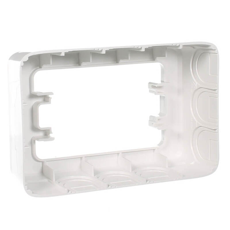 Clipsal Iconic 3000DMVW Mounting Block One Gang 40mm Deep Vivid White