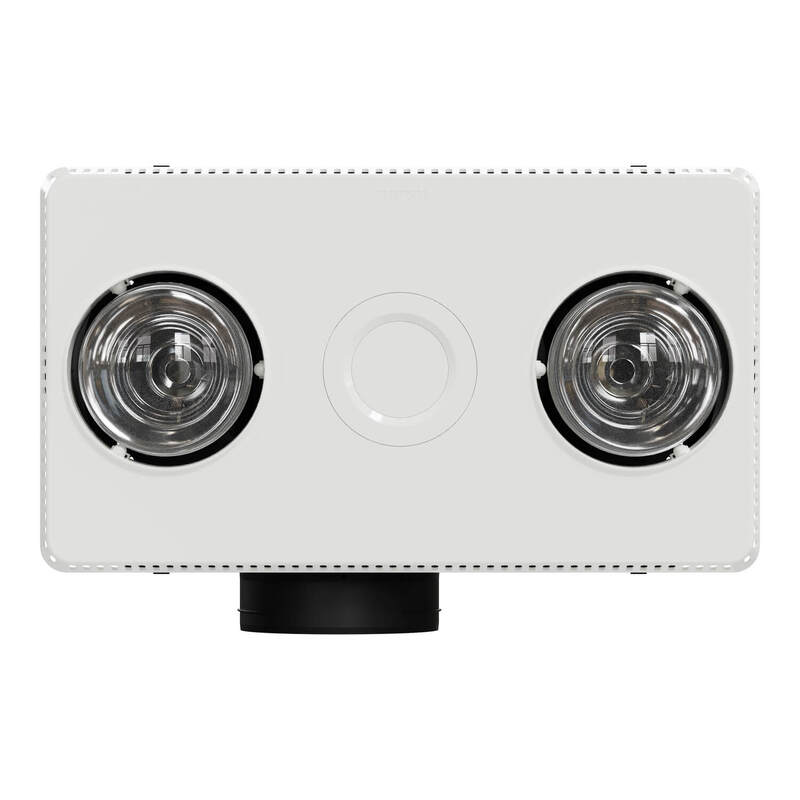 Clipsal CPL7600ATP-WE | 3-in-1 Bathroom Fan, Light & Heater | White