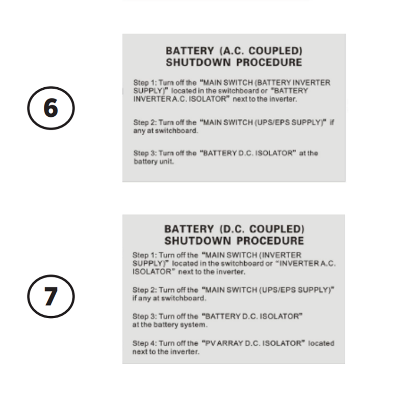 PGK SE019C | Battery Label Kit