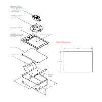 Elsafe Falcon 027.0800.000 | Built-In Screed Floor Box With Lid Grey additional image