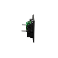 Clipsal 1025XUA-ZB | Solis Horizontal Double GPO With Extra Switch (NO MECH) | Matte Black Power Point additional image