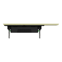 Clipsal 1042TUA-LB | Solis T-Series 2 Gang Switch Grid and Plate | Living Brass additional image