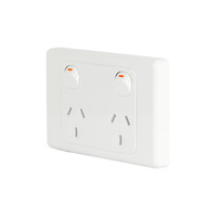 Clipsal 2025-WE | Double power point GPO 10Amp | White (2000 Series) additional image
