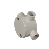Clipsal 240-20-3-GY | 3 Way 20mm Round Shallow Junction Box additional image
