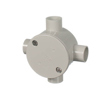 Clipsal 240-20-4-GY | 4 Way 20mm Round Shallow Junction Box additional image