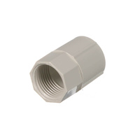 Clipsal 258-20-GY | 20mm Plain to Screw PVC Conduit Female Coupling additional image