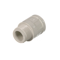 Clipsal 263-20-GY | 20mm Plain to Screwed PVC Conduit Male Coupling additional image
