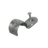 NLS 30159 | 20mm Half Saddle Galvanised With Clout | 50 per Box additional image