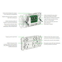 Clipsal 3025VW-50Bundle | Double Power Point GPO 10 Amp | Vivid White | 50 Bundle additional image