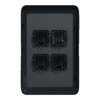 Clipsal Iconic 3044C-XB | 4 Gang Switch Plate Cover Black | (Skin Only) additional image