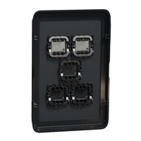 Clipsal Iconic 3045C-XB | 5 Gang Switch Plate Cover Black | (Skin Only) additional image