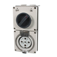 NLS 66CV532 | 5 Pin 32Amp Switched Socket Outlet IP66 | 30495 additional image