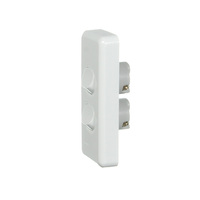 NLS 30595 | 2 Gang Architrave Switch 10amp 250v White additional image