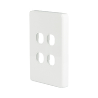 NLS 30604 | 4 Gang Switch Plate Only ' Classic' Style ' White additional image