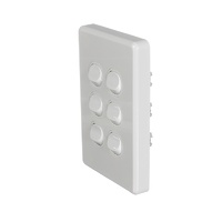 NLS 30670 | 6 Gang Switch 10 Amp | 'Classic' Style White additional image