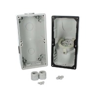 AMP 32A Single Phase 3 Pin Round Industrial Electrical Inlet Socket | IP66 Grey