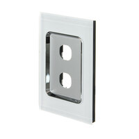 CLIPSAL SATURN 4032VHPW | 2 Gang 30 Series Grid And Surround (Pure White) additional image
