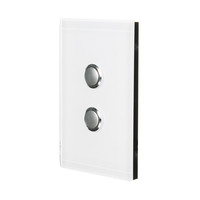 CLIPSAL SATURN 4062PBL-PW | 2 Gang Pushbutton LED Switch | Pure White additional image
