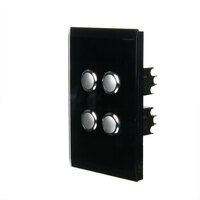 CLIPSAL SATURN 4064PBL-EB | 4 Gang Pushbutton LED Switch | Espresso Black additional image