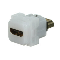 Clipsal Iconic 40HDMIS-TN | HDMI Adaptor | Straight Rear Socket | White additional image