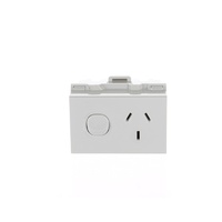 Clipsal 4SSO15D | 10 Amp Din Mounted GPO (Double Pole) additional image