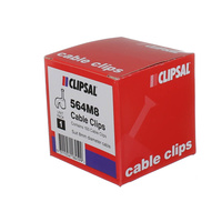 Clipsal 564M8 | 8mm Cable Clip Round | White | 100 Pack additional image