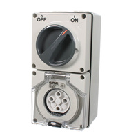 CLIPSAL 56C420-GY | 4 Pin 20Amp Switched Socket Outlet | 56 Series additional image
