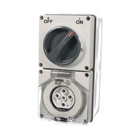 CLIPSAL 56C520-GY | 5 Pin 20Amp Switched Socket Outlet | 56 Series additional image