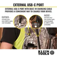 Klein Tools 62800BPCAMO  | Tradesman Pro™ XL Tool Bag Backpack | 40 Pockets | Camo additional image