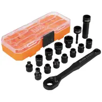 Klein 65400 | KNECT MODbox Impact Pass Through Socket Set | 15 Pieces additional image