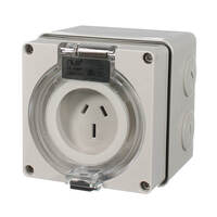 NLS 66SO315F | 3 Flat Pin 15Amp Auto Switched Socket IP66 | 30486 additional image