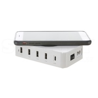 HPM D1235WTC | USB & Wireless Charging Hub | 5 USB ports - 60W additional image