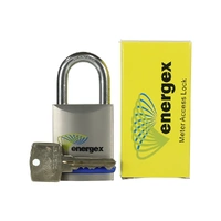 Energex EXUCK-1 | Energex Ultimate Kit Meterbox/Cabinet Clasp + Strengthening Plate + Padlock + 1 Key | Stainless Steel additional image