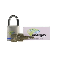 Energex EXUCK-2 | Energex Ultimate Kit Meterbox/Cabinet Clasp + Strengthening Plate + Padlock + 2 Keys | Stainless Steel additional image