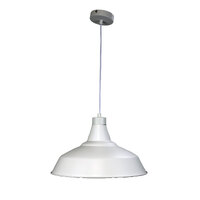 Oriel OL2260-39WH | Warehouse Industrial Vintage Shade 39cm | White additional image